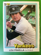 1981 Donruss Base Set #109 Lou Piniella