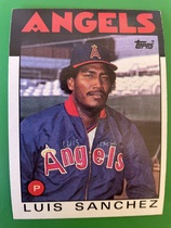 1986 Topps Base Set #124 Luis Sanchez