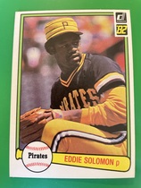 1982 Donruss Base Set #437 Eddie Solomon