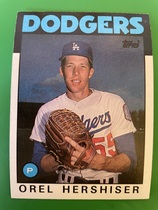 1986 Topps Base Set #159 Orel Hershiser