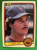 1983 Donruss Base Set #553 Brent Gaff