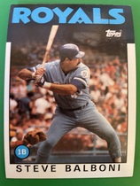 1986 Topps Base Set #164 Steve Balboni