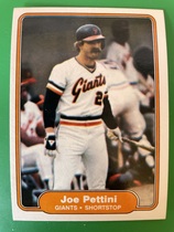 1982 Fleer Base Set #398 Joe Pettini