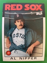 1986 Topps Base Set #181 Al Nipper
