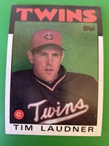 1986 Topps Base Set #184 Tim Laudner