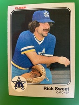 1983 Fleer Base Set #487 Rick Sweet