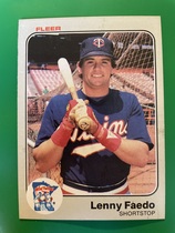 1983 Fleer Base Set #611 Lenny Faedo