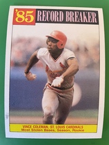 1986 Topps Base Set #201 Vince Coleman