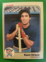 1983 Fleer Base Set #616 Kent Hrbek