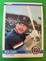 1984 Fleer Base Set #84 Rick Leach