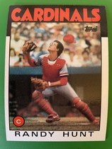 1986 Topps Base Set #218 Randy Hunt