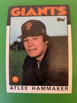 1986 Topps Base Set #223 Atlee Hammaker