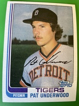 1982 Topps Base Set #133 Pat Underwood