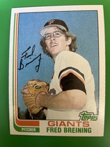 1982 Topps Base Set #144 Fred Breining