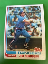 1982 Topps Base Set #335 Jim Sundberg