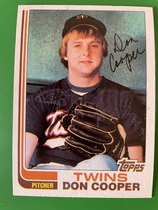 1982 Topps Base Set #409 Don Cooper