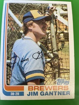 1982 Topps Base Set #613 Jim Gantner