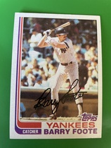 1982 Topps Base Set #706 Barry Foote
