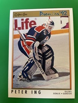 1991 O-Pee-Chee OPC Premier #33 Peter Ing