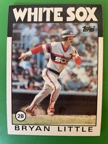 1986 Topps Base Set #346 Bryan Little