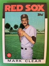 1986 Topps Base Set #349 Mark Clear