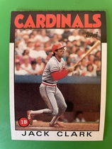 1986 Topps Base Set #350 Jack Clark