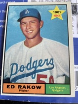1961 Topps Base Set #147 Ed Rakow