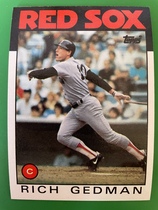 1986 Topps Base Set #375 Rich Gedman