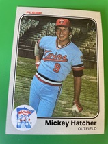 1983 Fleer Base Set #614 Mickey Hatcher