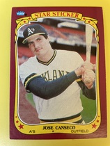 1986 Fleer Star Stickers #19 Jose Canseco