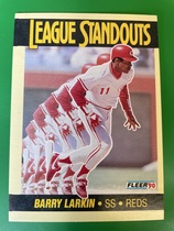 1990 Fleer League Standouts #1 Barry Larkin