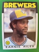 1986 Topps Base Set #398 Earnest Riles