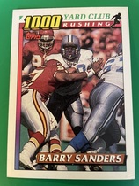 1991 Topps 1000 Yard Club #2 Barry Sanders