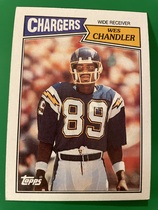 1987 Topps Base Set #342 Wes Chandler