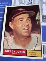 1961 Topps Base Set #442 Gordon Jones