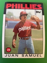 1986 Topps Base Set #475 Juan Samuel