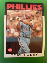 1986 Topps Base Set #466 Tom Foley