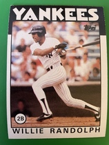 1986 Topps Base Set #455 Willie Randolph