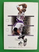2001 SP Authentic #82 Vince Carter