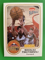 2002 Fleer Platinum #162 Nikoloz Tskitishvil