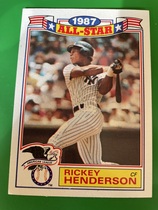 1988 Topps Glossy All Stars #7 Rickey Henderson