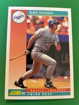 1992 Score Base Set #754 Dave Hansen