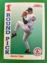 1992 Score Base Set #809 Aaron Sele