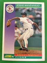 1992 Score Base Set #838 Josias Manzanillo