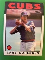 1986 Topps Base Set #744 Lary Sorensen