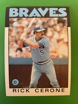 1986 Topps Base Set #747 Rick Cerone