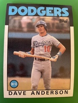 1986 Topps Base Set #758 Dave Anderson