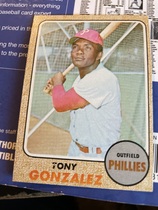 1968 Topps Base Set #245 Tony Gonzalez