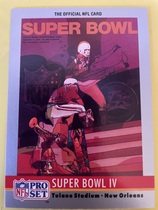 1990 Pro Set Theme Art #4 Super Bowl IV