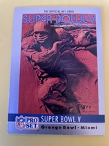 1990 Pro Set Theme Art #5 Super Bowl V